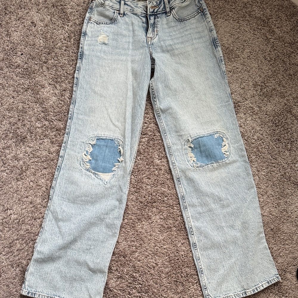 Distressed Light Blue Girl’s Jeans